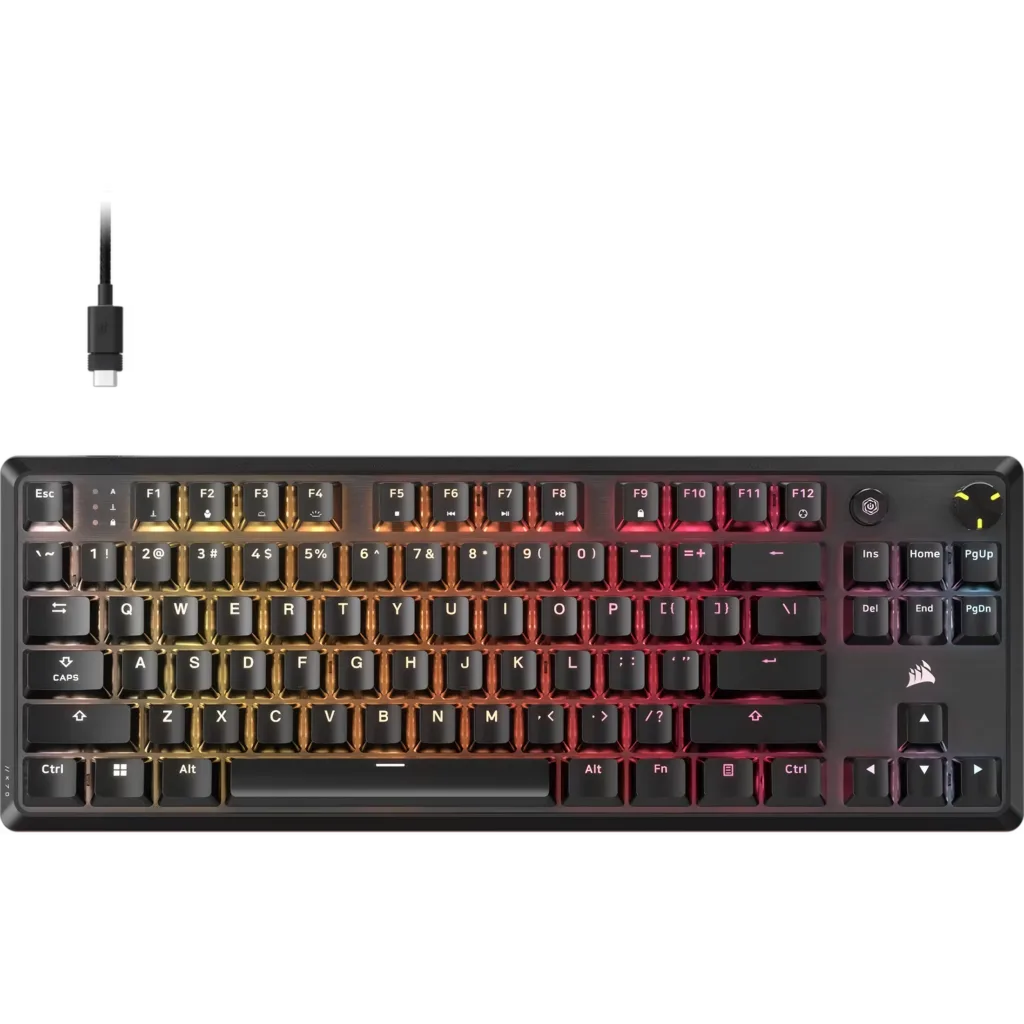 TECLADO MECANICO CORSAIR K70 CORE TKL SWITCH MLX RED V2 RGB USB-C